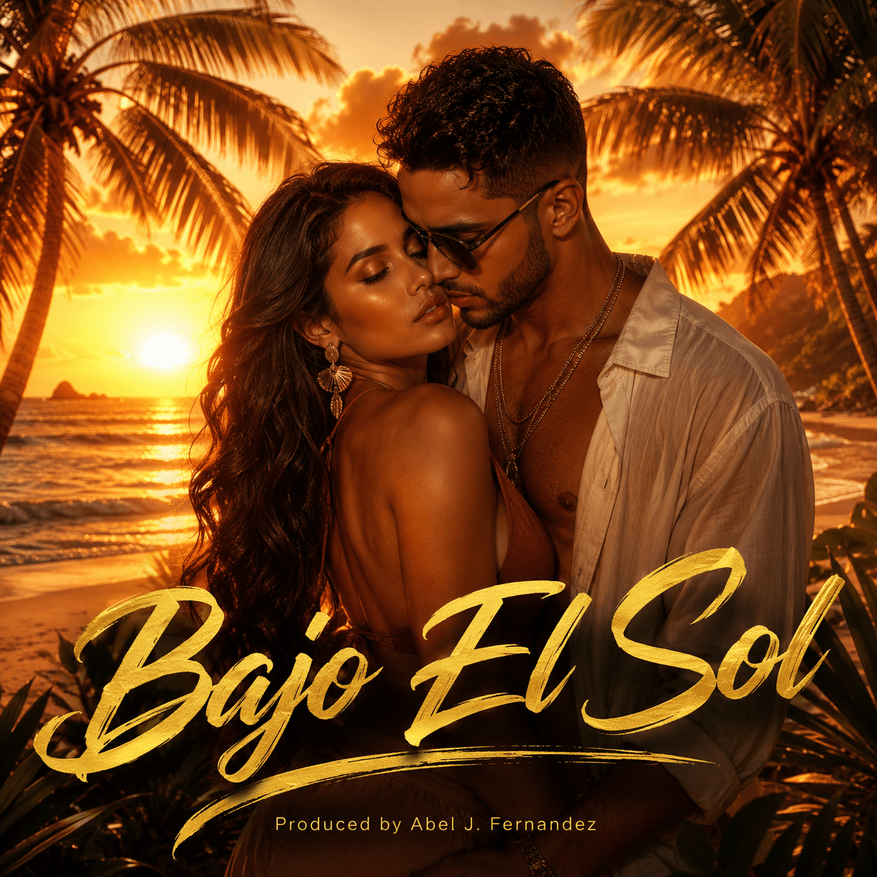 Bajo El Sol — single cover art by Abel J. Fernandez