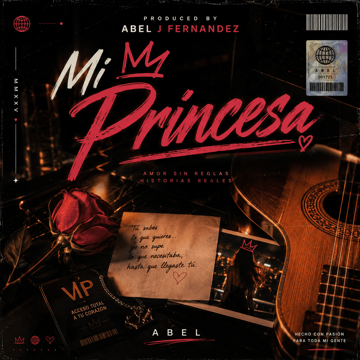 Mi Princesa — single cover art by Abel J. Fernandez