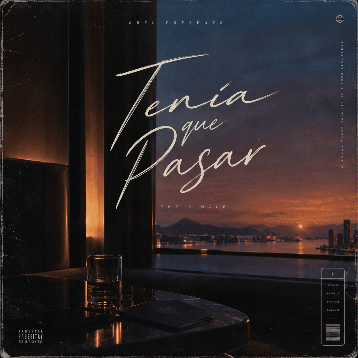 Tenía Que Pasar — single cover art by Abel J. Fernandez
