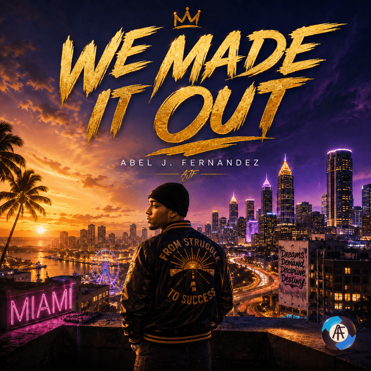 We Made It Out — single cover art by Abel J. Fernandez